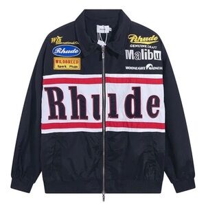 Rhude Black and White Men's Jacket